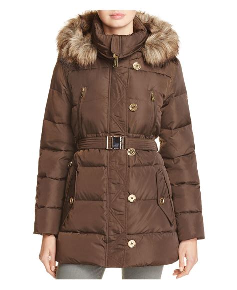 michael kors gold puffer coat|Michael Kors winter puffer coat.